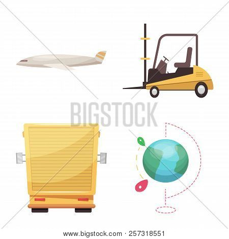 Vector Design Of Goods And Cargo Symbol. Set Of Goods And Warehouse Vector Icon For Stock.