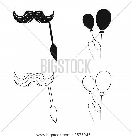 Vector Illustration Of Party And Birthday Icon. Set Of Party And Celebration Stock Vector Illustrati