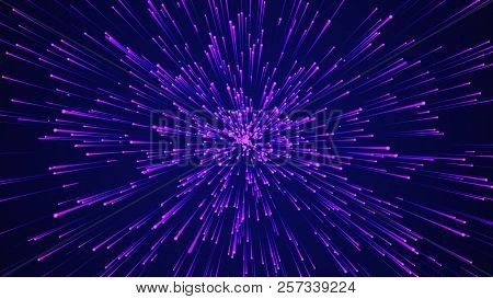 Abstract Circular Speed Background. Starburst Dynamic Lines Pattern. Abstract Data Flow Background.