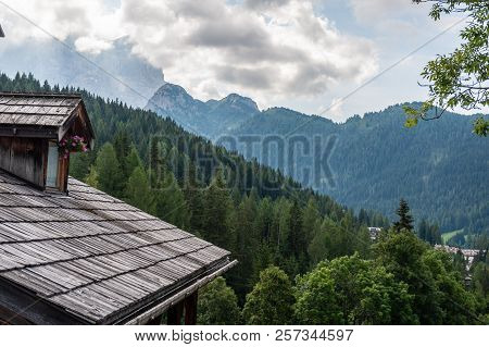 The Village Of Santa Fosca In The Italian Dolomites