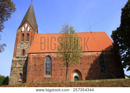 Village Church Dobbin Near Linstow In Germany