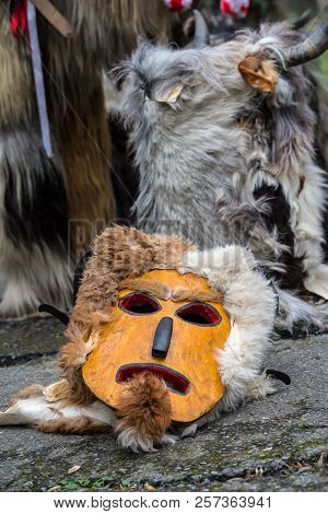 Traditional Kukeri Mask From A Masquerade Festival In Bulgaria