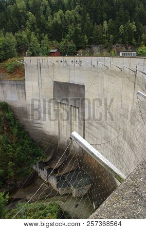 Emergency Overflow Of The Okertalsperre Near Goslar In The Harz
