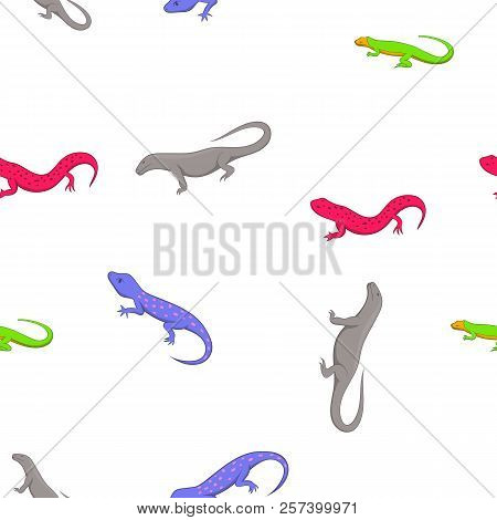 Varan Pattern. Cartoon Illustration Of Varan Pattern For Web