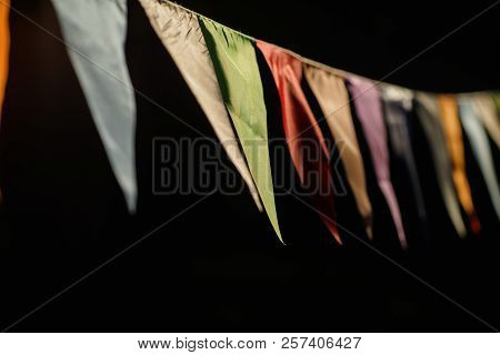 Carnival Garland With Flags, Decorative Party Pennants For Birthday Celebration, Festival And Fair D