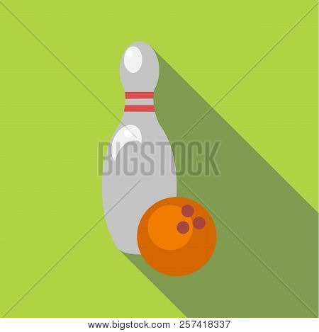 Bowling Icon. Flat Illustration Of Bowling Icon For Web Design
