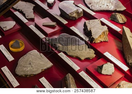 3 September 2018, Vienna, Austria: Collection Of Meteorites Is Represented Museum Of Natural History