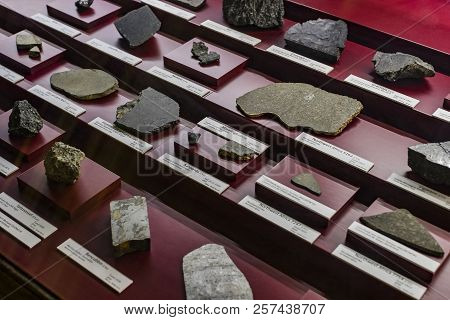 3 September 2018, Vienna, Austria: Collection Of Meteorites Is Represented Museum Of Natural History
