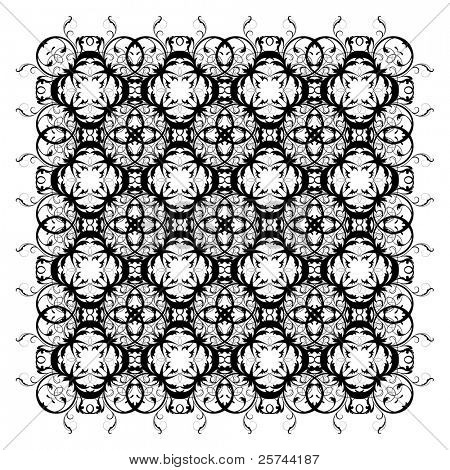 Elemento di disegno astratto. Sacco di dettagli. No autotracing.