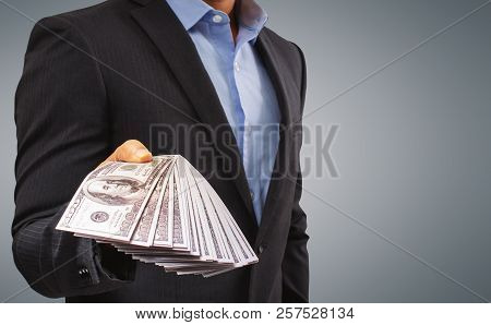 Businessmen Are Filing For Investment Cash.the Stock Market