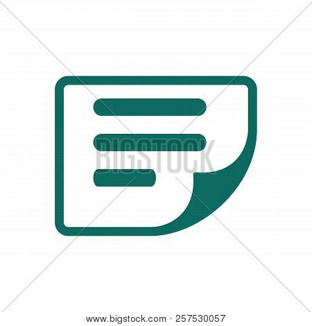 Simple Flat File Icon, Vector Illustration Isolated On White Background