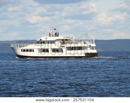 Vladivostok,primorsky Kray / Russia - September 8 2018: Passenger Vessel Vladimir Ganyuk Sailing In 