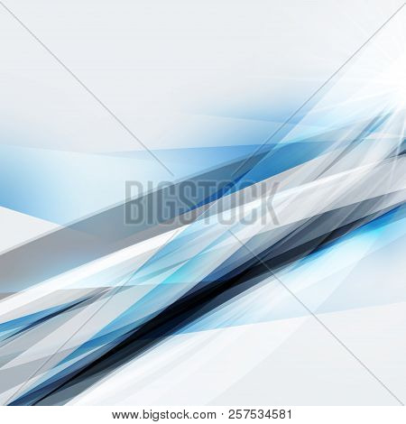 Abstract Wave Background For Poster, Flyer, Bunner Templates. Vector Illustration