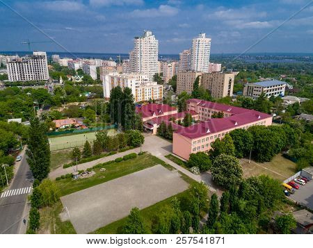 View From The Height Of The Infrastructure Of The City Of Vyshgorod.