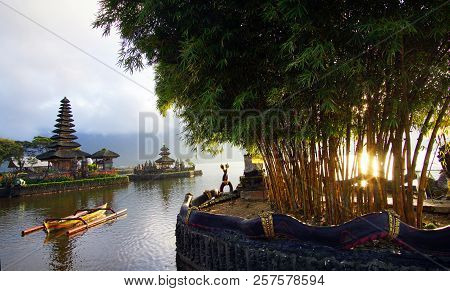 Good Morning From Ulundanu Temple, Bali, Indonesia