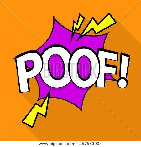 Poof Icon. Pop Art Illustration Of Poof Icon For Web