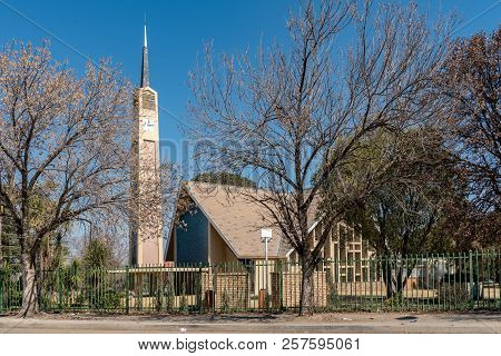 Koppies, South Africa, July 30, 2018: The Dutch Reformed Church In Koppies, A Town In The Free State