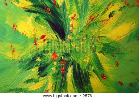 2 Kopie Van Oilpainting verde giallo e rosso