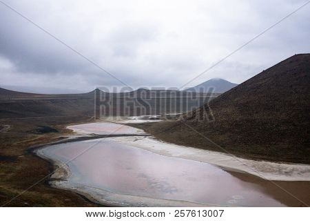 Meke Volcanic Lake In Anatolia, Anatolia Turkey