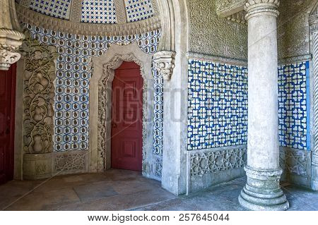 Sintra, Portugal - March 26, 2009: Ihe Palacio Da Pena, Detail