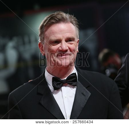 Nick Hamm walks the red carpet ahead of the 'Driven' Premiere And Closing Night during the 75th Venice Film Festival at Sala Grande on September 8, 2018 in Venice, Italy.