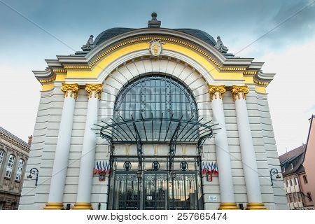 Architectural Detail Of The Town Hall Of Neo-baroque Style