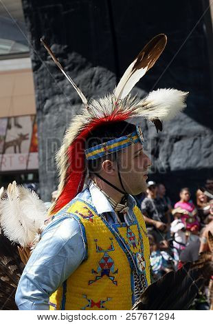 Denver, Colorado - September 8, 2018: 29th Annual Friendship Powwow And American Indian Cultural Cel