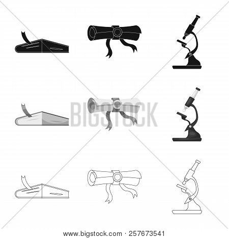 Vector Illustration Of Education And Learning Icon. Set Of Education And School Stock Vector Illustr