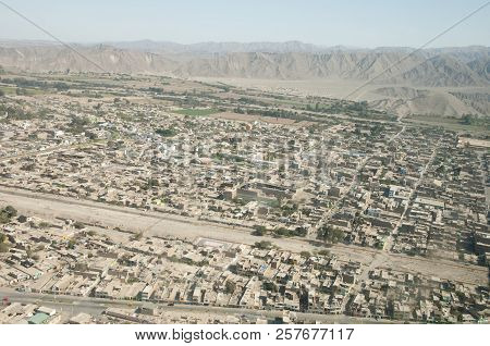 Aerial View Of Nasca City - Peru