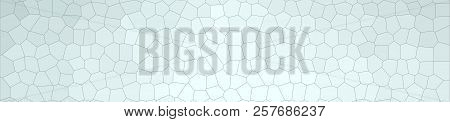 Abstract Illustration Of Gainsboro Small Hexagon Banner Background, Digitally Generated