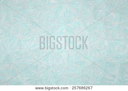 Abstract Illustration Of Gainsboro Impressionist Impasto Background, Digitally Generated