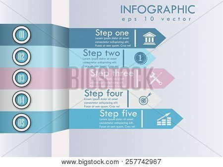Abstract Algorythm Of Business Actions Vector Illustration