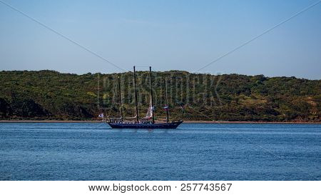 Vladivostok, Russia - September 11, 2018: The Movement Of Ships In The Amur Bay Of The Bosporus Vost