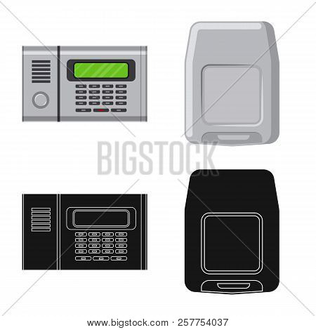 Isolated Object Of Office And House Symbol. Collection Of Office And System Stock Symbol For Web.