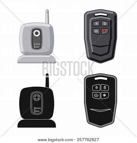 Vector Illustration Of Office And House Logo. Set Of Office And System Vector Icon For Stock.