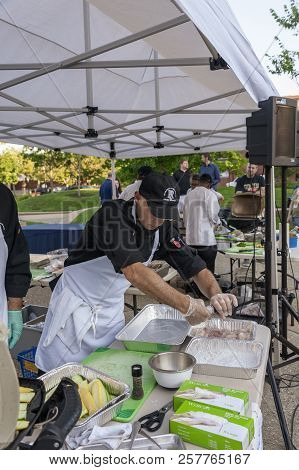 New Bedford, Massachusetts, Usa - August 23, 2018: Michael Comire, Executive Chef At University Of R