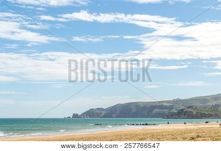 Saaidia Island And Waves And Rocks