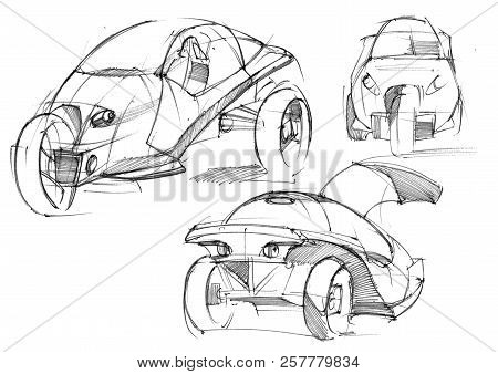 Sketch Design Is An Exclusive Compact Electric Car Project For The City.