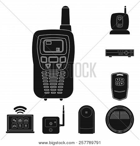 Vector Design Of Office And House Sign. Set Of Office And System Vector Icon For Stock.