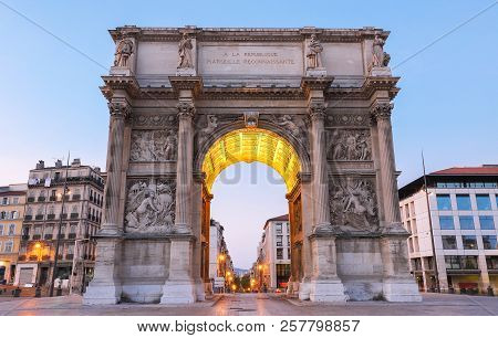 Porte Royale - Triumphal Arch In Marseille, France. Constructed In 1784 - 1839
