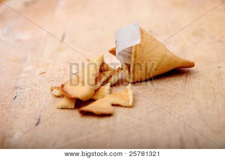 Krakket åbne kinesiske Fortune Cookie
