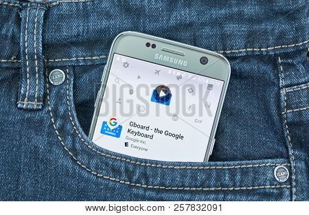 Montreal, Canada - September 8, 2018: Google Gboard Application. Gboard Is A Virtual Keyboard App De