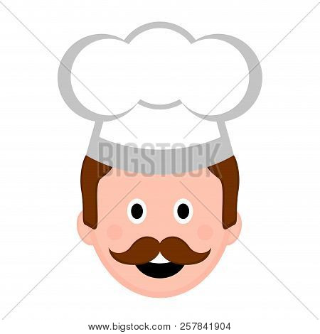 Isolated Male Chef Avatar. Vector Illustration Design
