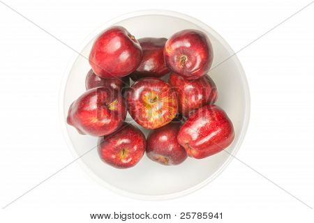 Many Red Fresh Apples