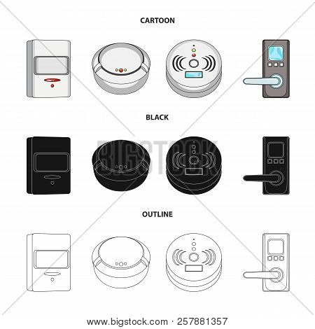 Vector Design Of Cctv And Camera Icon. Set Of Cctv And System Vector Icon For Stock.