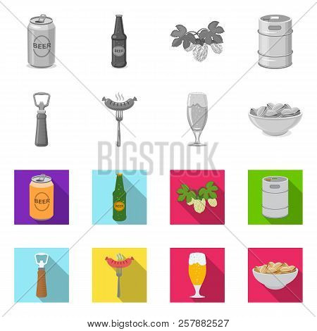Vector Design Of Pub And Bar Sign. Set Of Pub And Interior Stock Vector Illustration.