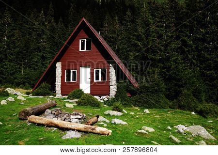 Alpine refuge in National Park Retezat, Romania, Europe