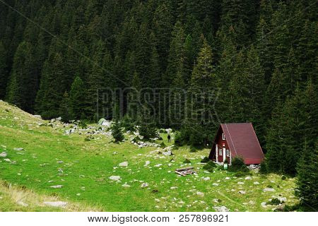 Alpine refuge in National Park Retezat, Romania, Europe
