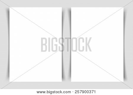Mok-up Of Two Vertical Flyers Of A4 Format