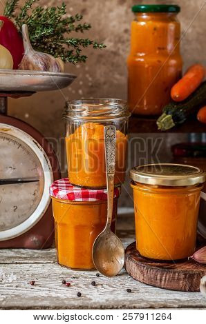 Canning Zucchini And Other Vegetables Spread (ikra)